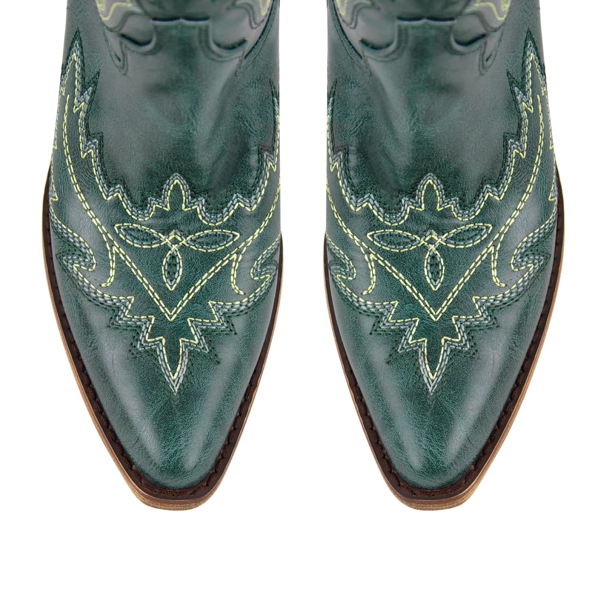 Embroidery Back Lace-up Over The Knee Western Boots