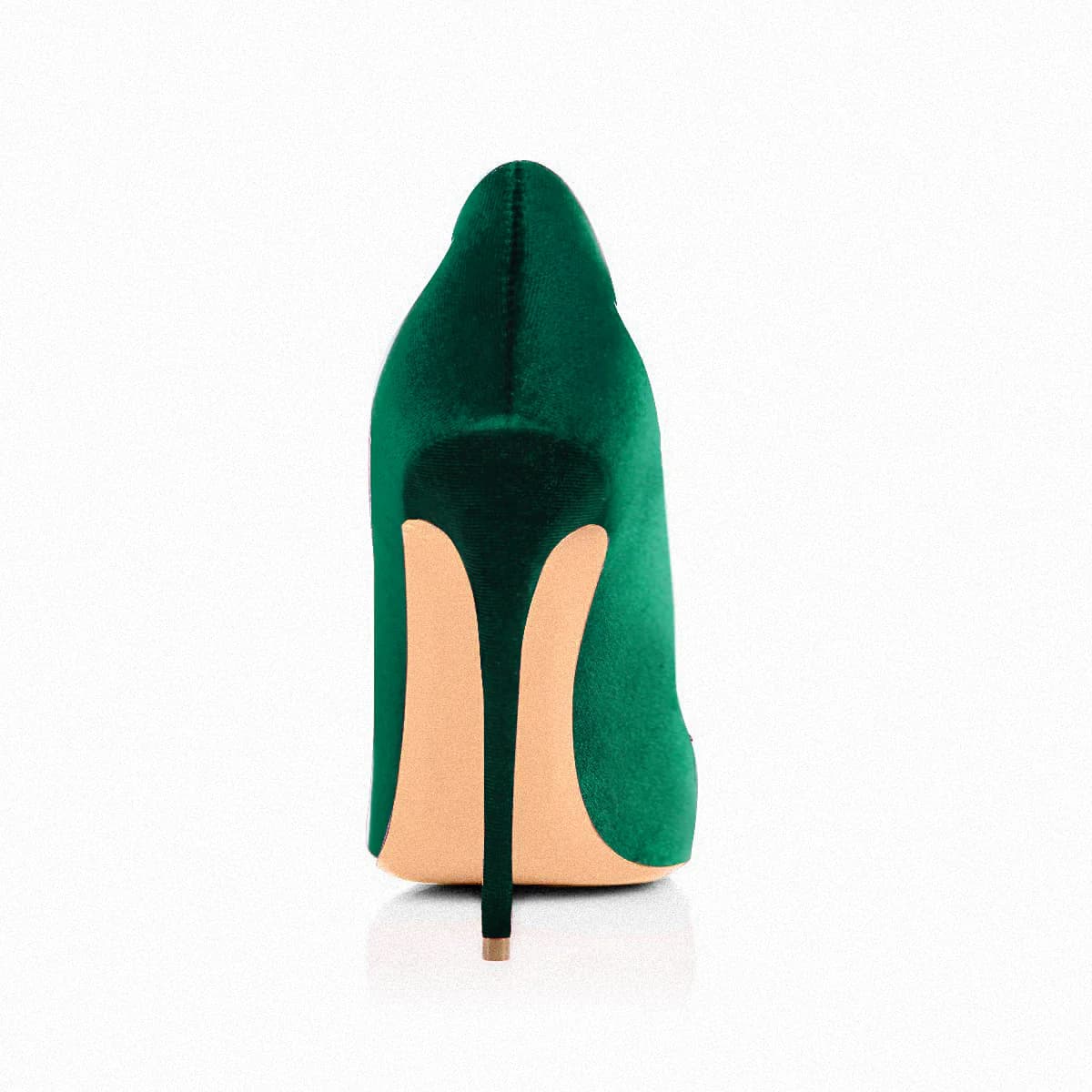 8cm 10cm 12cm Retro Green Classic Velvet Stilettos