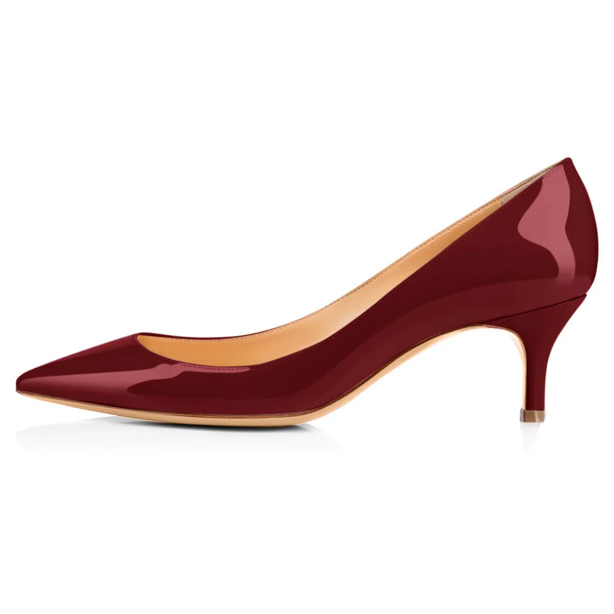 Pumps Burgundy 2.5 inches Heels