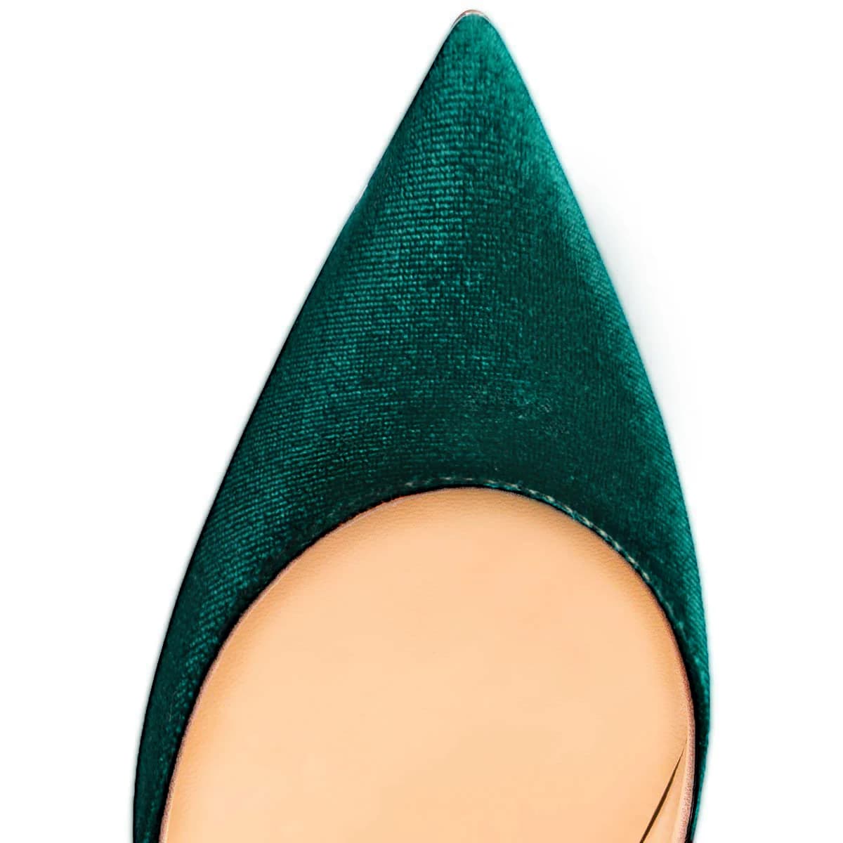 8cm 10cm 12cm Retro Green Classic Velvet Stilettos