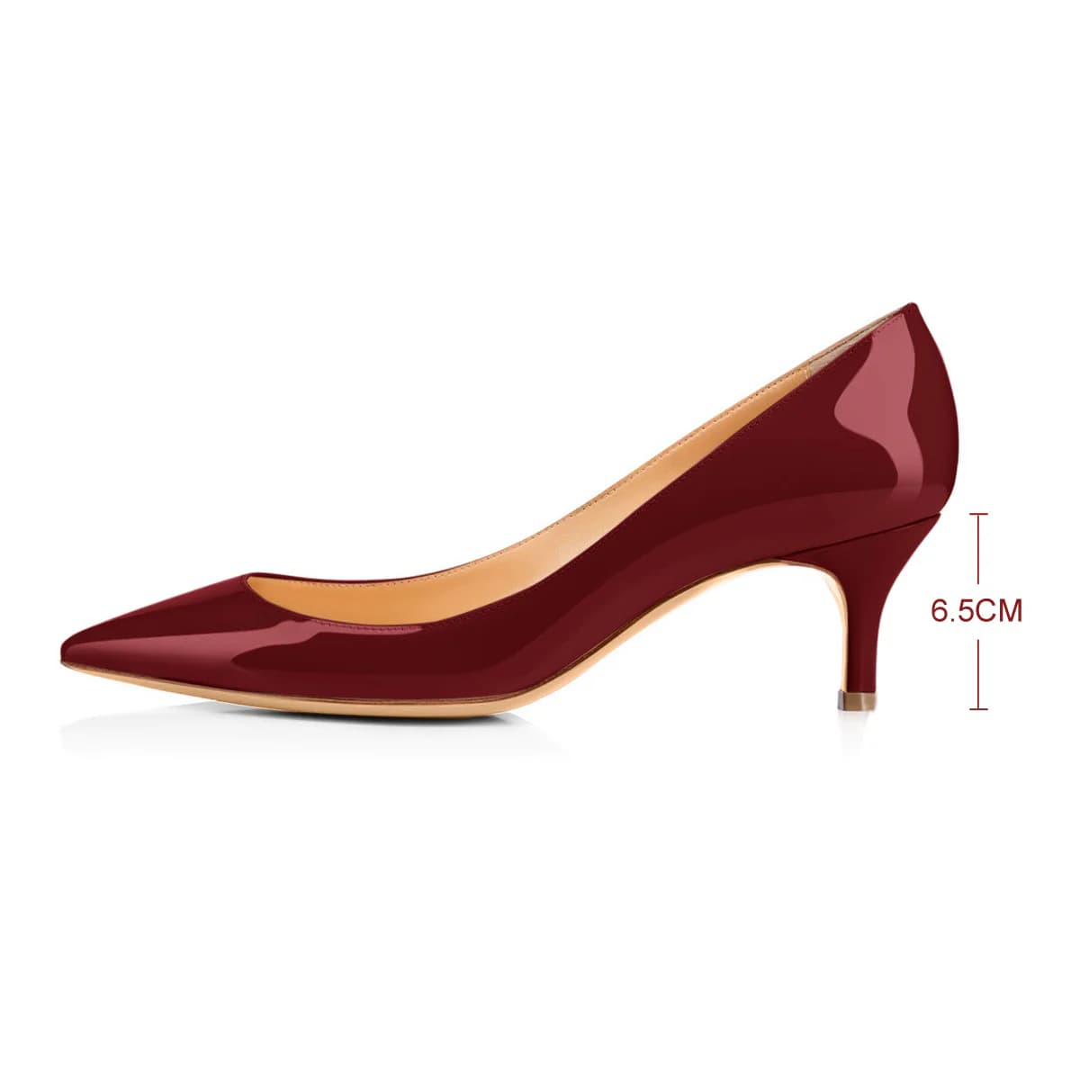 Pumps Burgundy 2.5 inches Heels