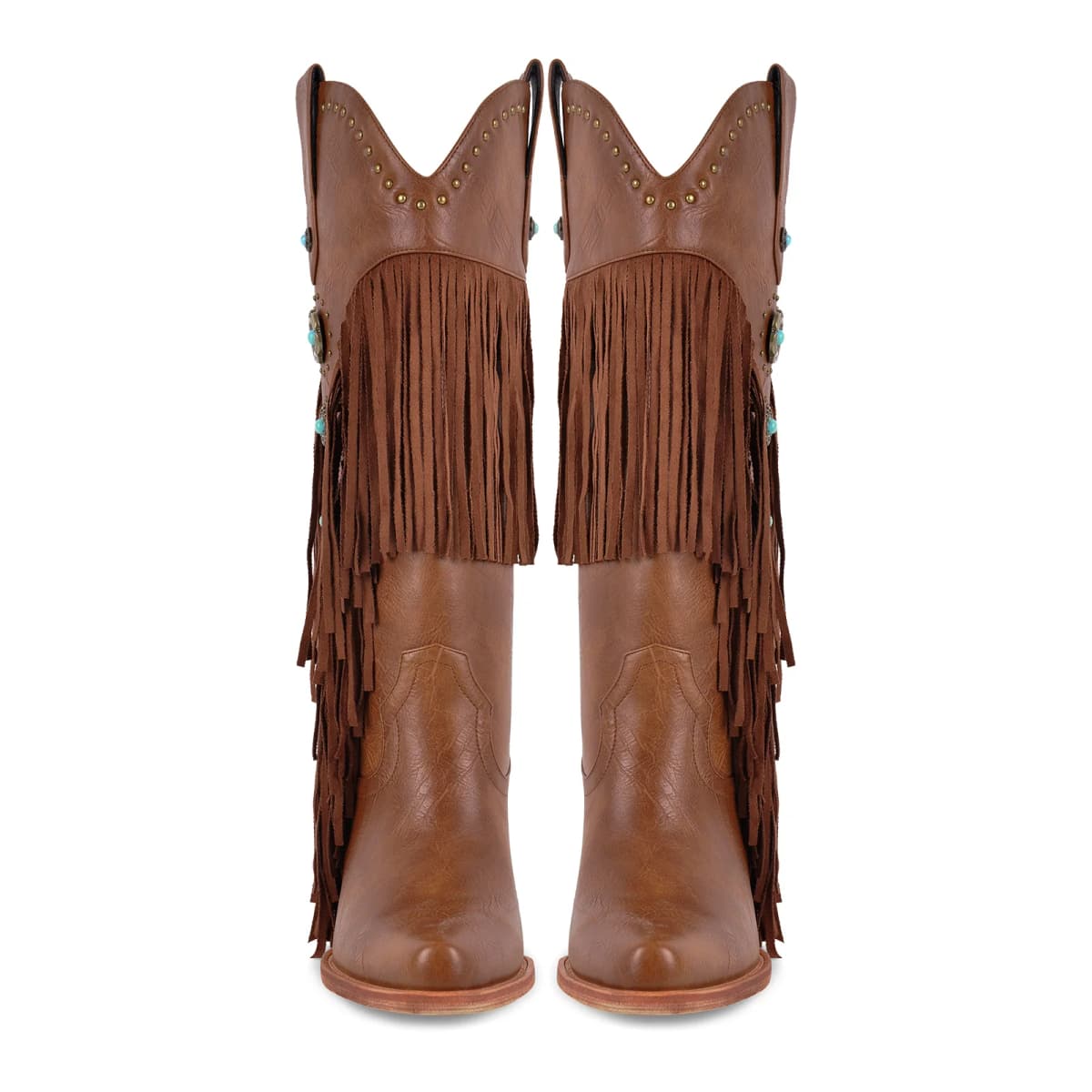 Fringe & Stud Western Boots