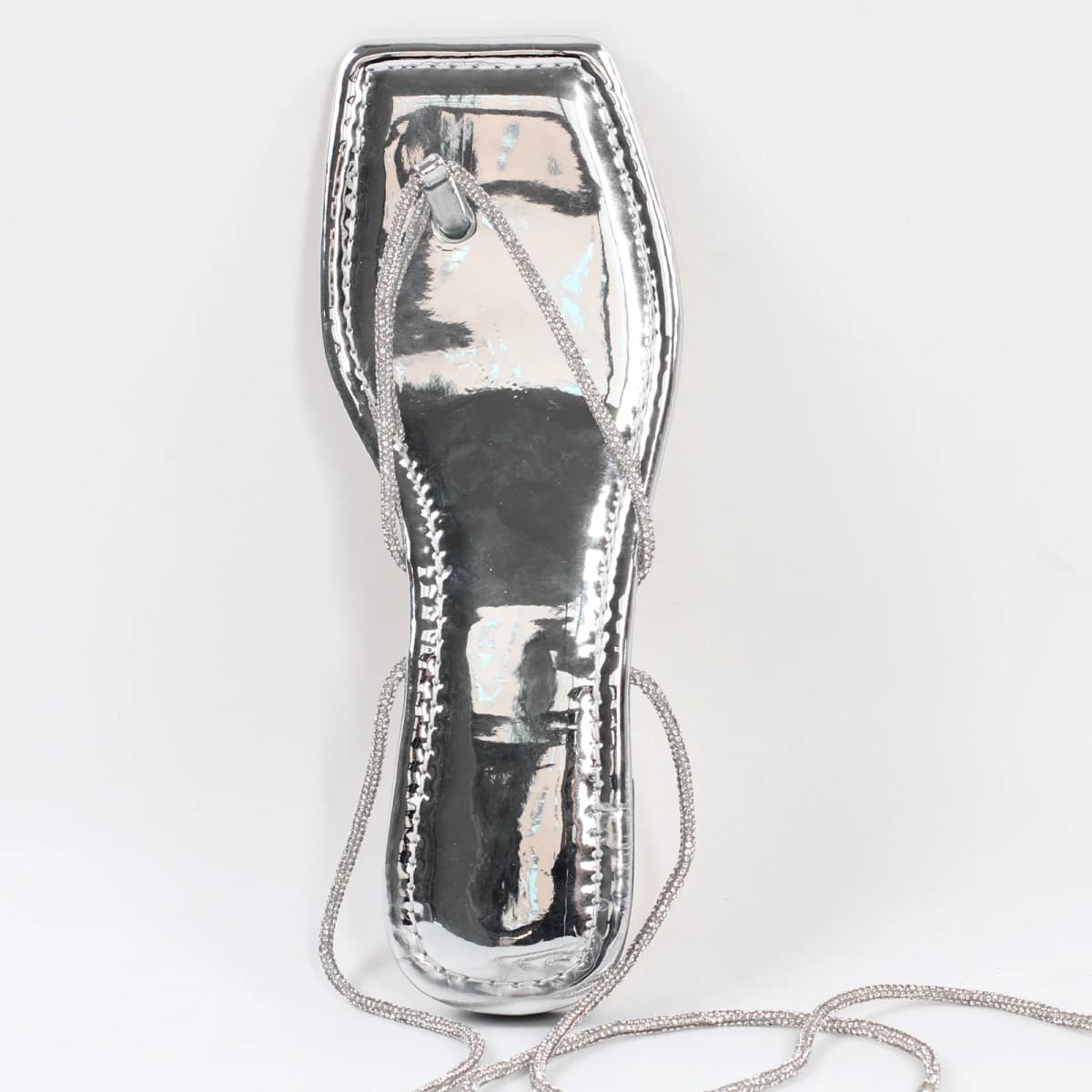 Flats Silver Flip-Flops Lace-up Sandals