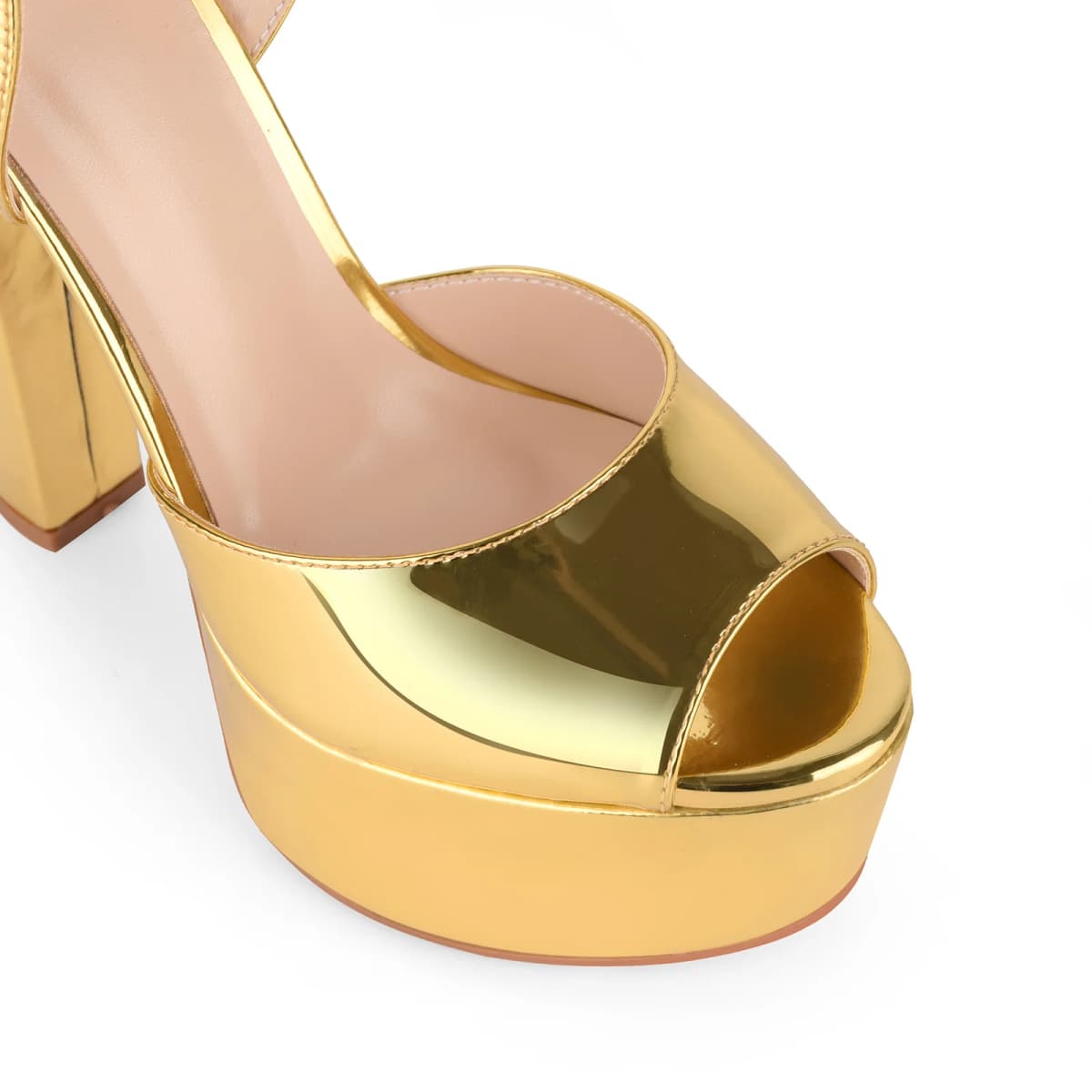 Platform Ankle Strap Chunky Heel Sandals