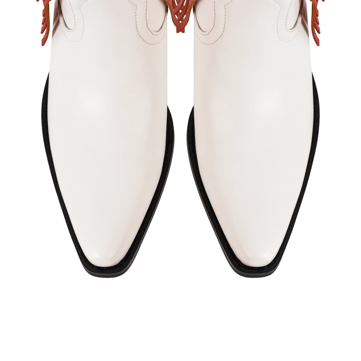 Rhinestone Star Fringe Knee High Western Boots