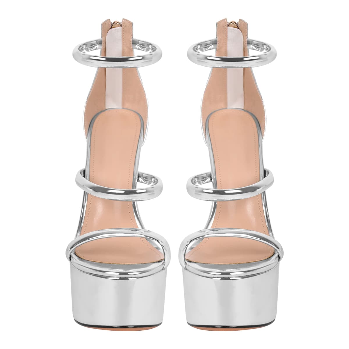 Open Toe Stiletto Ankle Straps Platform Sandals