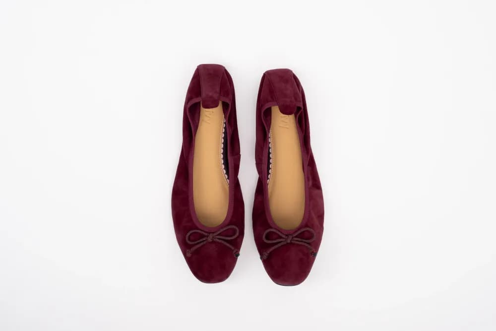 OLIVIA FLAT (BURGUNDY)
