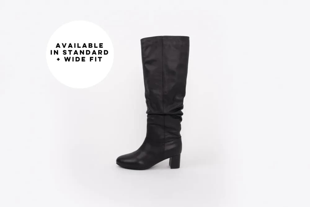 EVELYN BOOT (BLACK LEATHER)