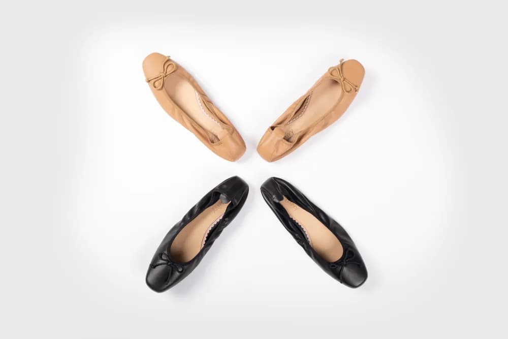 OLIVIA FLAT (BLACK LEATHER)