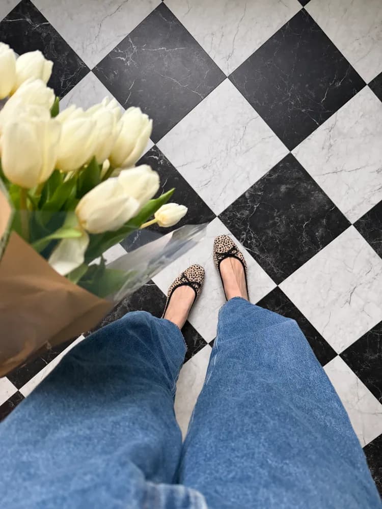 OLIVIA FLAT (CHEETAH SUEDE)
