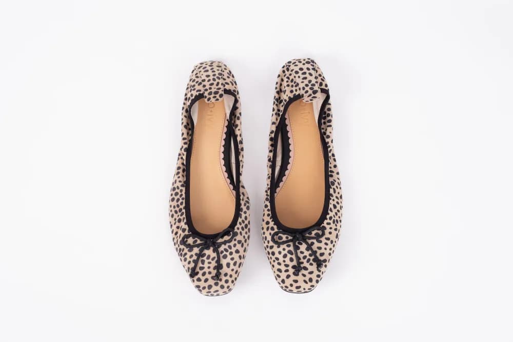 OLIVIA FLAT (CHEETAH SUEDE)