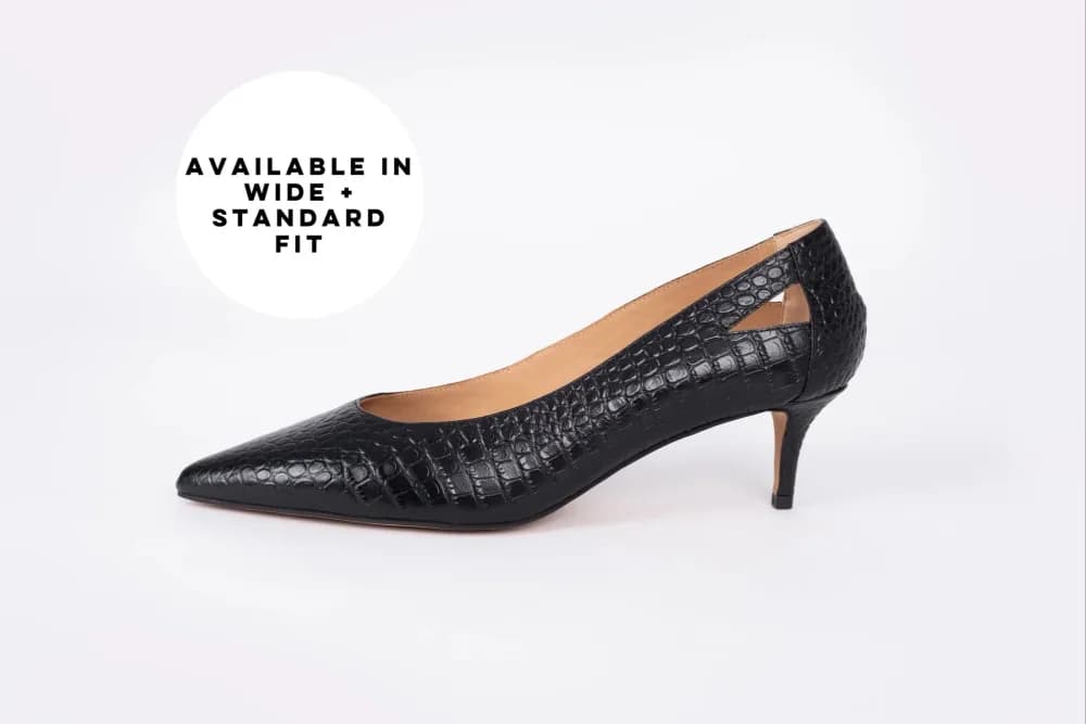 FLORENCE KITTEN (BLACK CROC)
