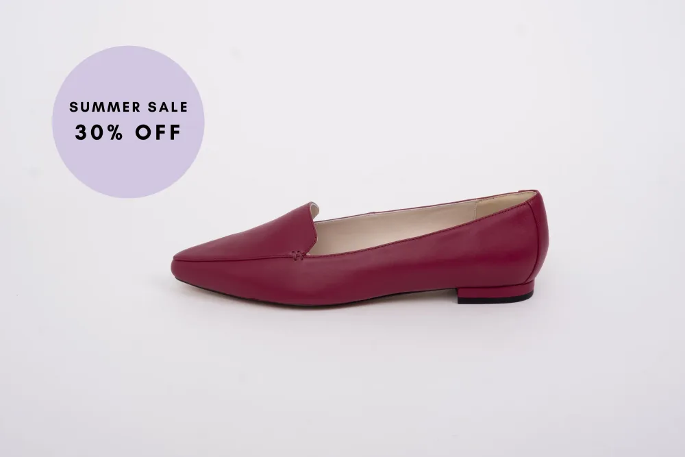 AVA FLAT (BURGUNDY)