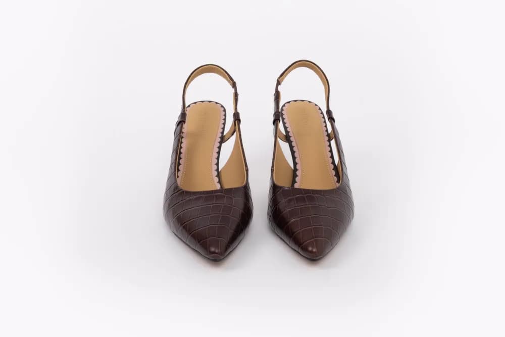 MYAH SLINGBACK (BROWN CROC)