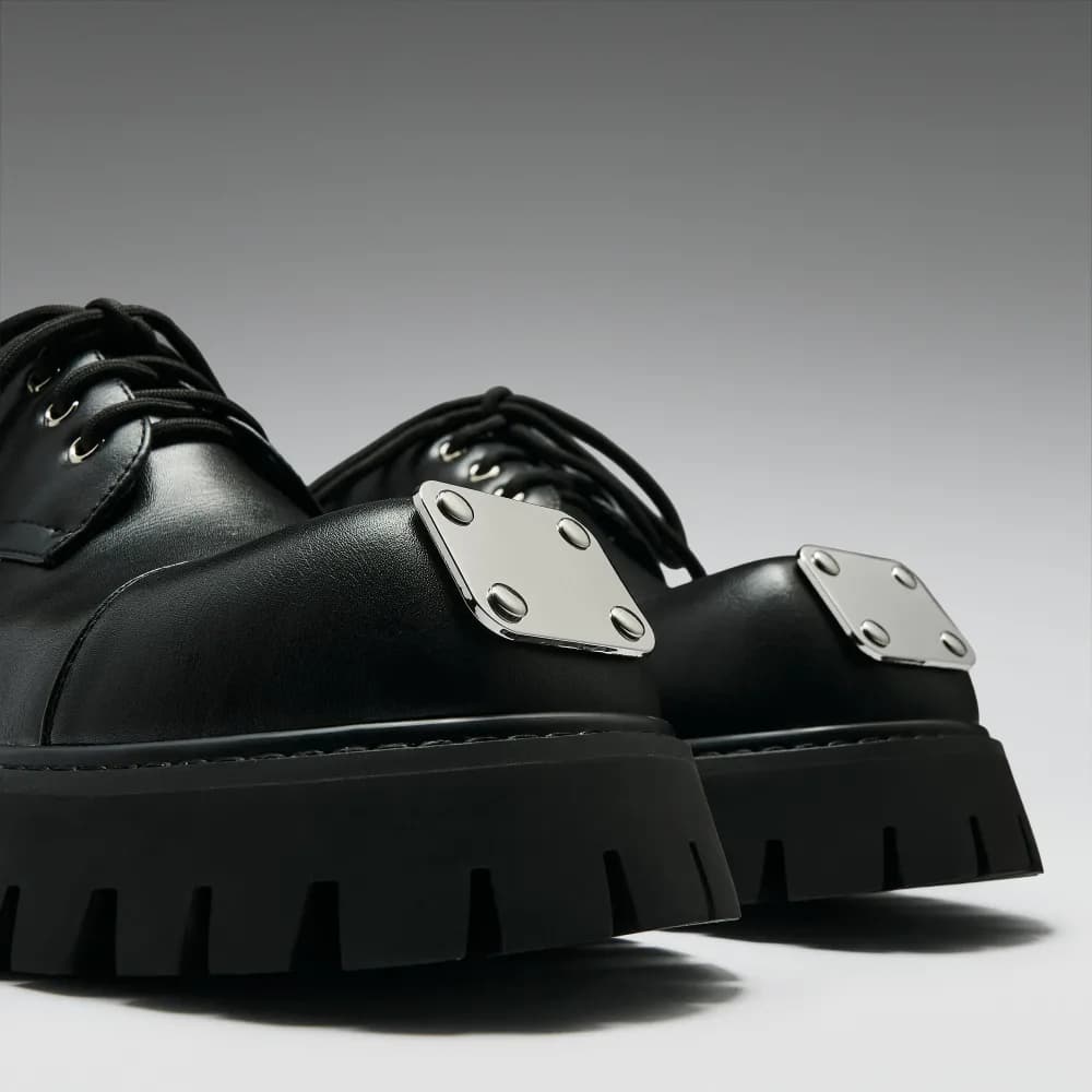 Gehrman Metal Cap Chunky Shoes - Shadow