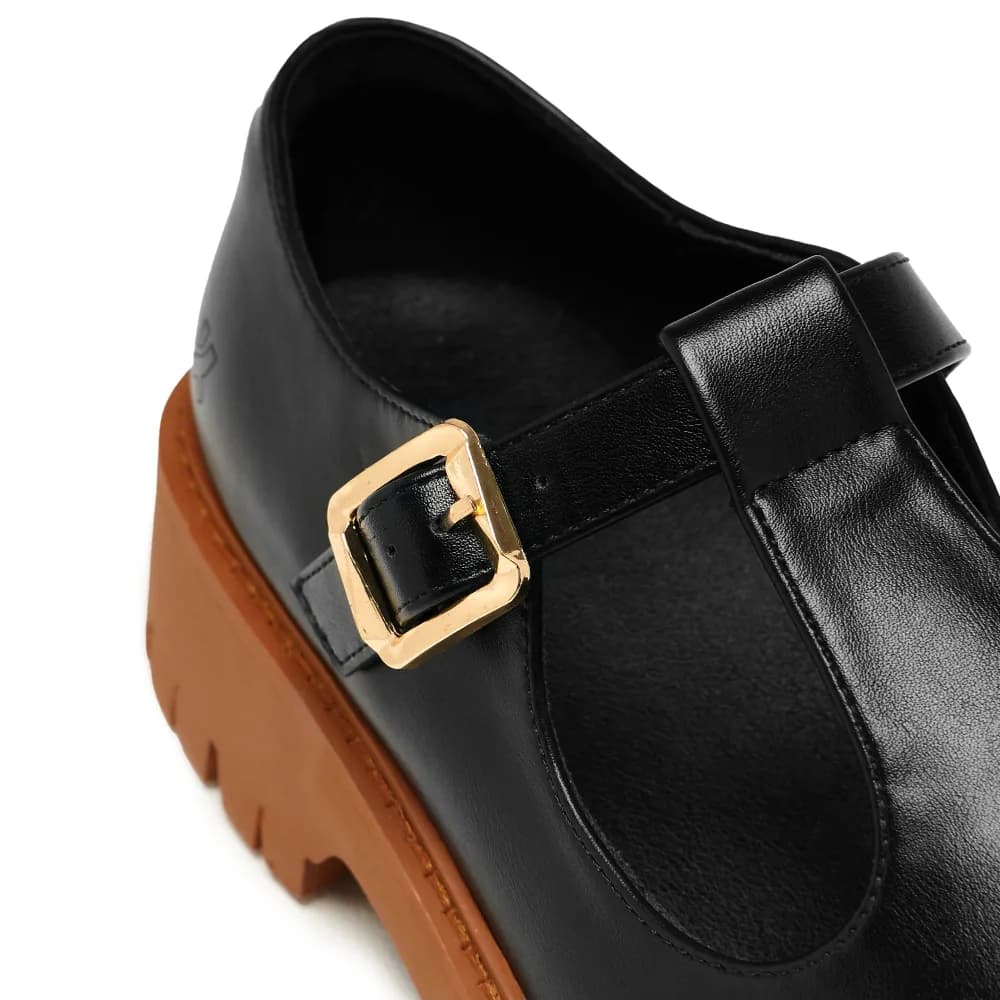 Abbot Chunky Mary Janes - Black