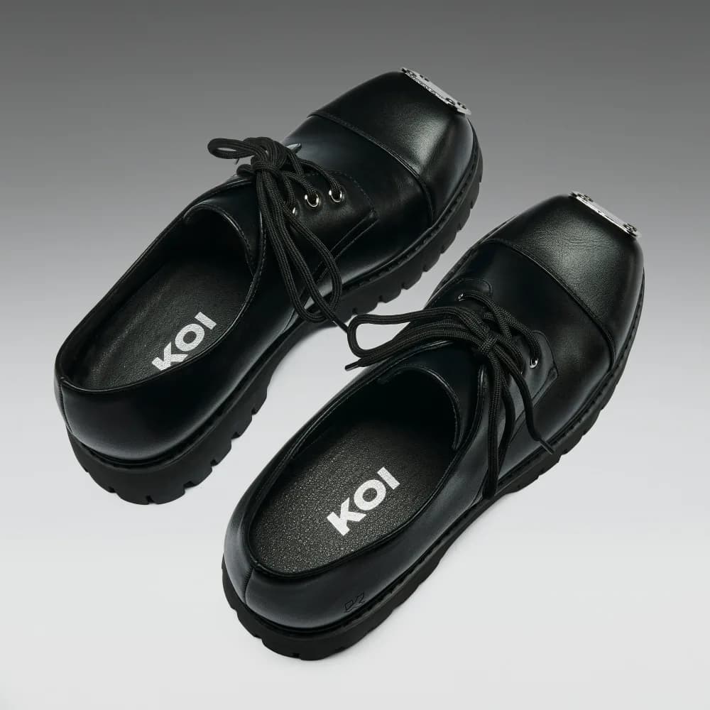 Gehrman Metal Cap Chunky Shoes - Shadow