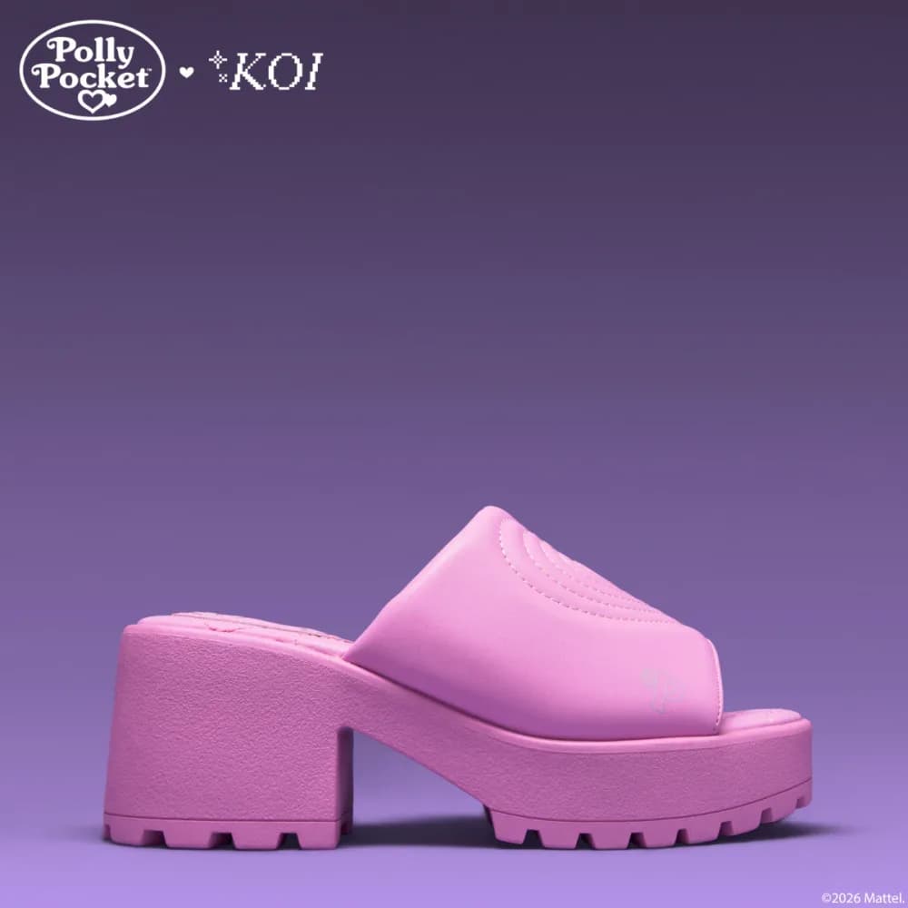 Playset Days Chunky Heeled Mules- Pink