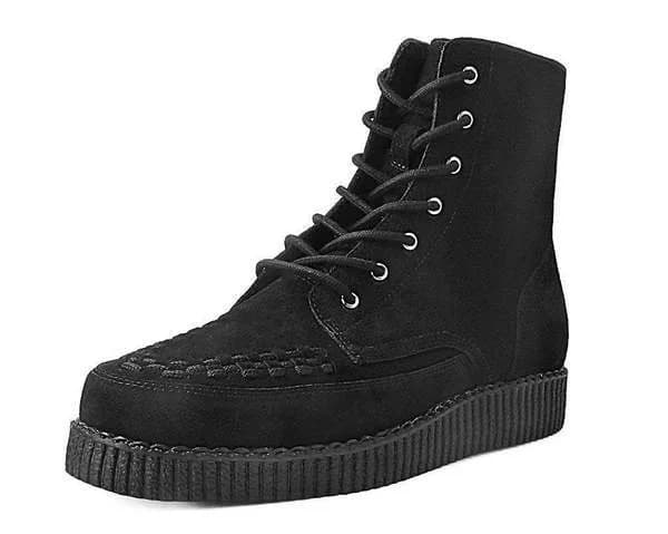 Black Suede 7-Eye Viva II Boot
