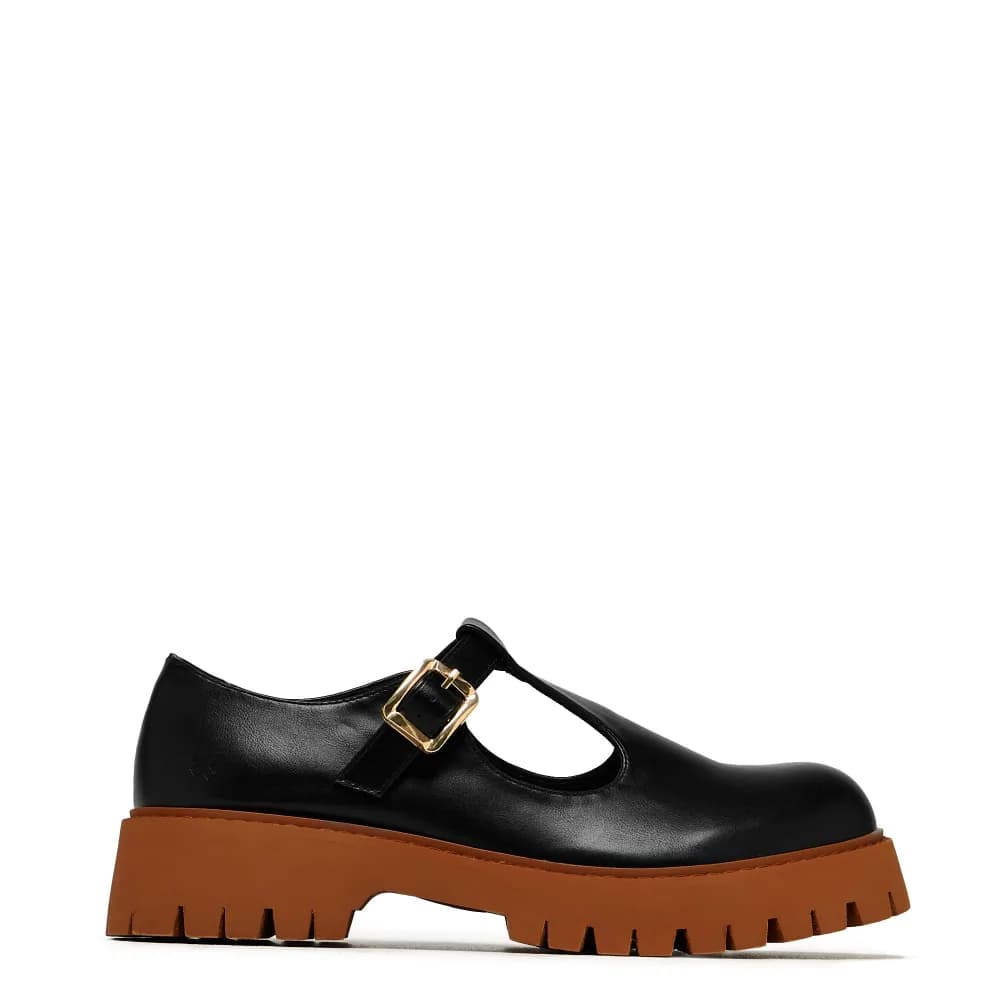 Abbot Chunky Mary Janes - Black