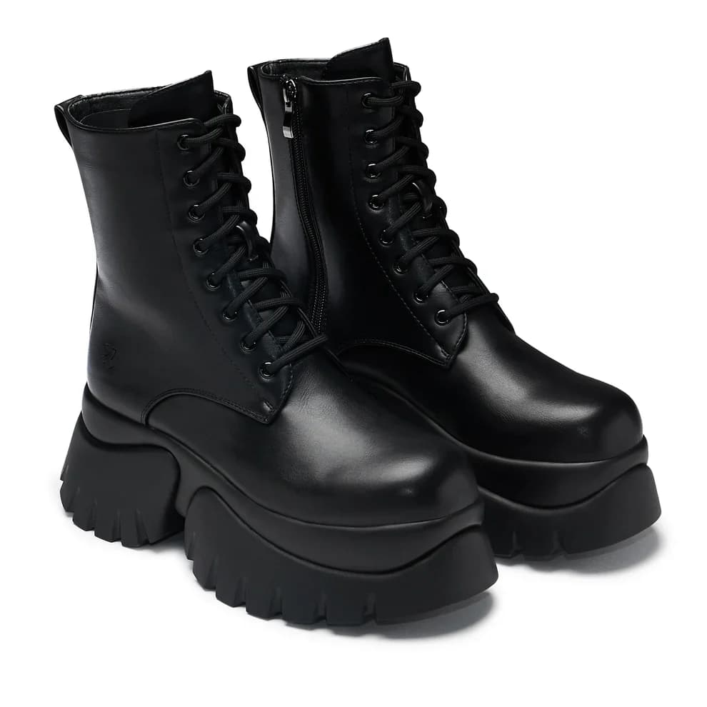 Rancor Vilun Black Lace Up Boots