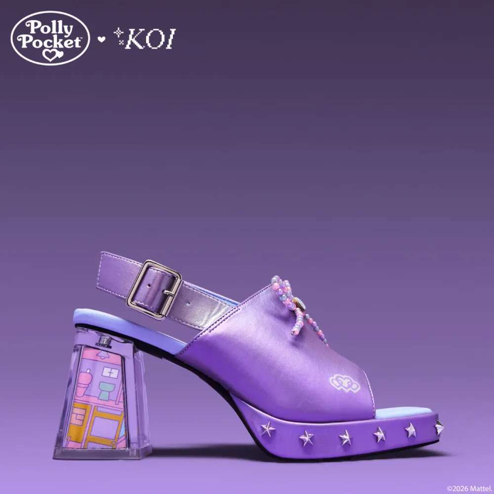 It’s Polly’s World Platform Heels- Purple