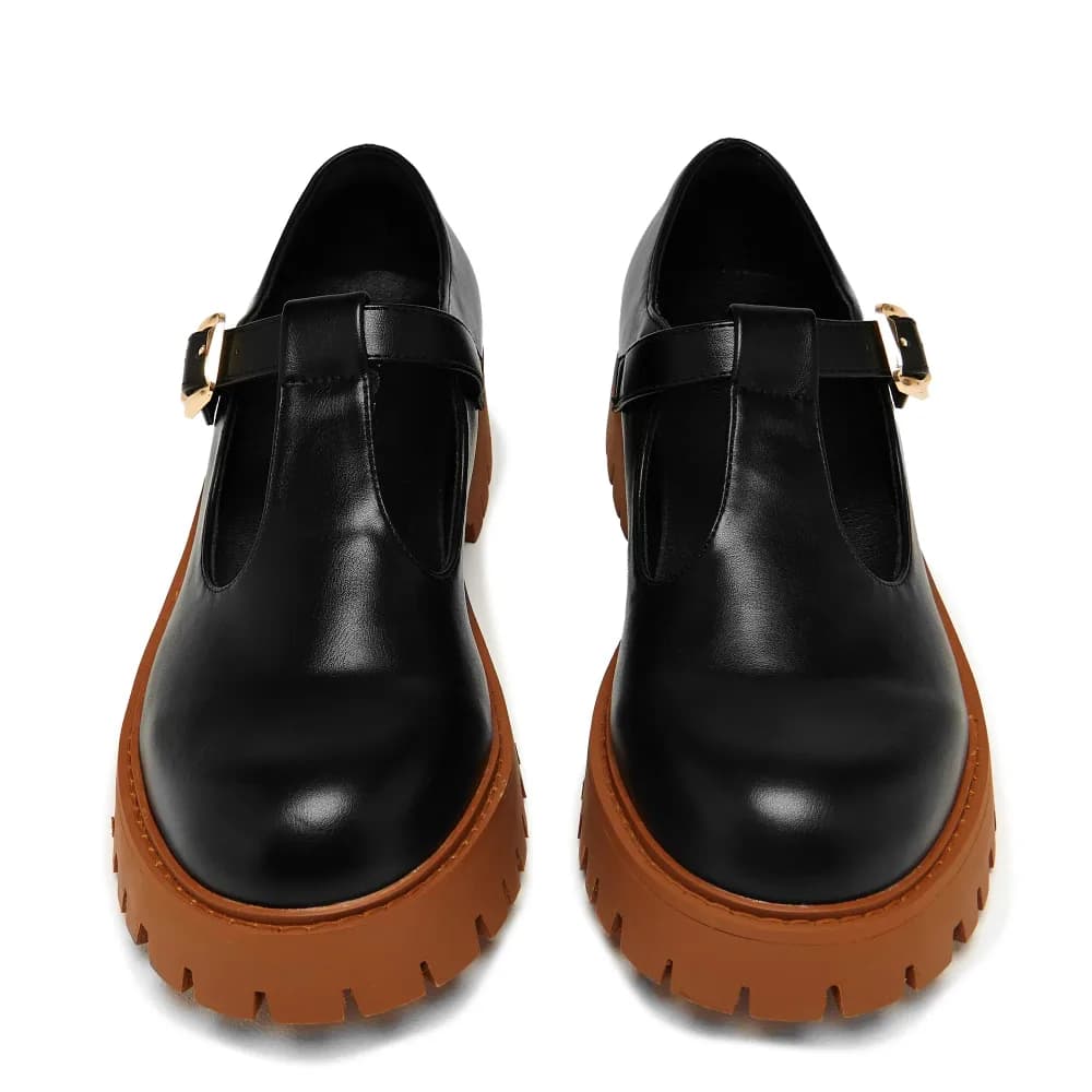 Abbot Chunky Mary Janes - Black