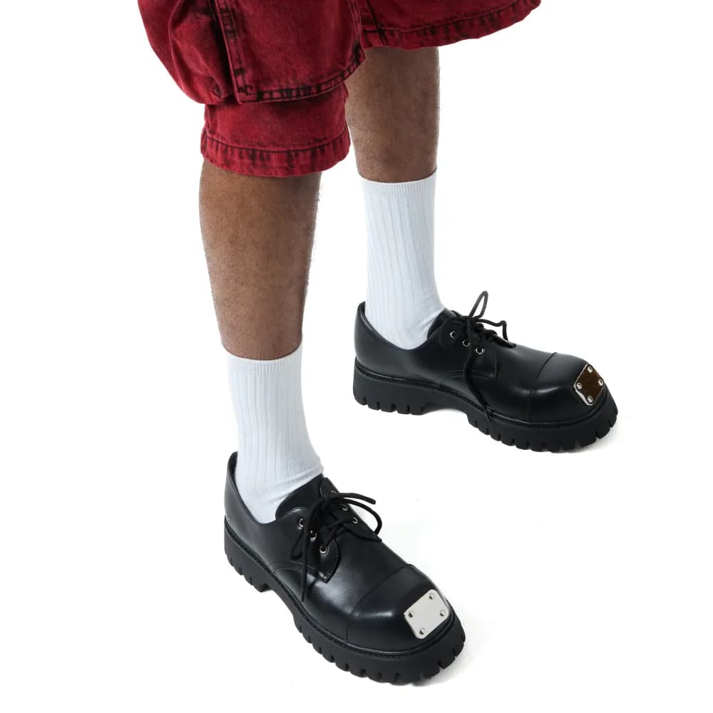 Gehrman Metal Cap Chunky Shoes - Shadow