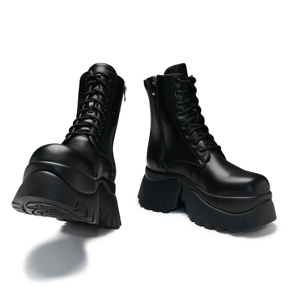 Rancor Vilun Black Lace Up Boots
