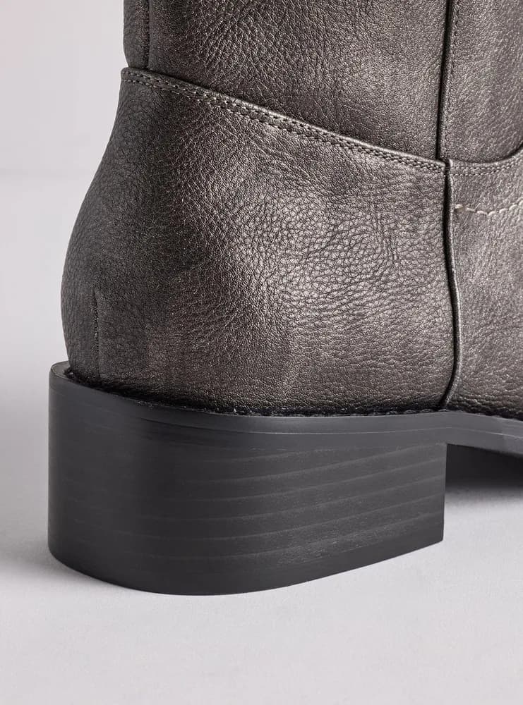 Knee-High Block Heel Boot (WW)