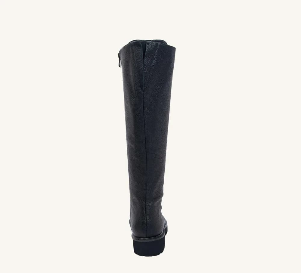 Delton Leather Combat Boot Lug Sole Standard and Wide Calves