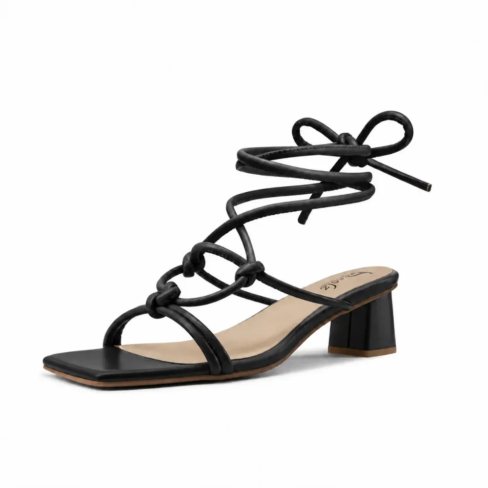 Jonelle 2 Strappy Sandals - Open Toe - Block Low Heel