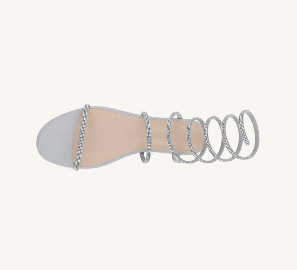 Julian Vegan Slip-On Dress Sandal Standard Fit Silver and Gold