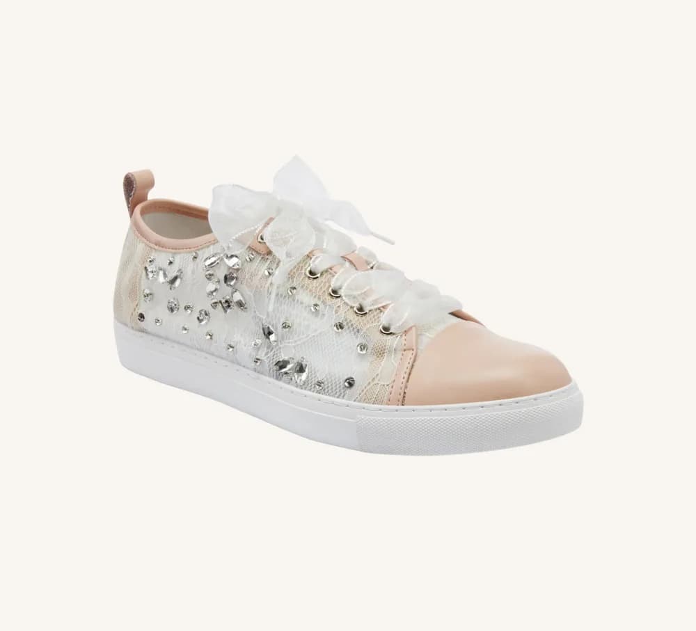 Hopey Leather Dress Sneaker Built-In Arch Support Standard and Wide