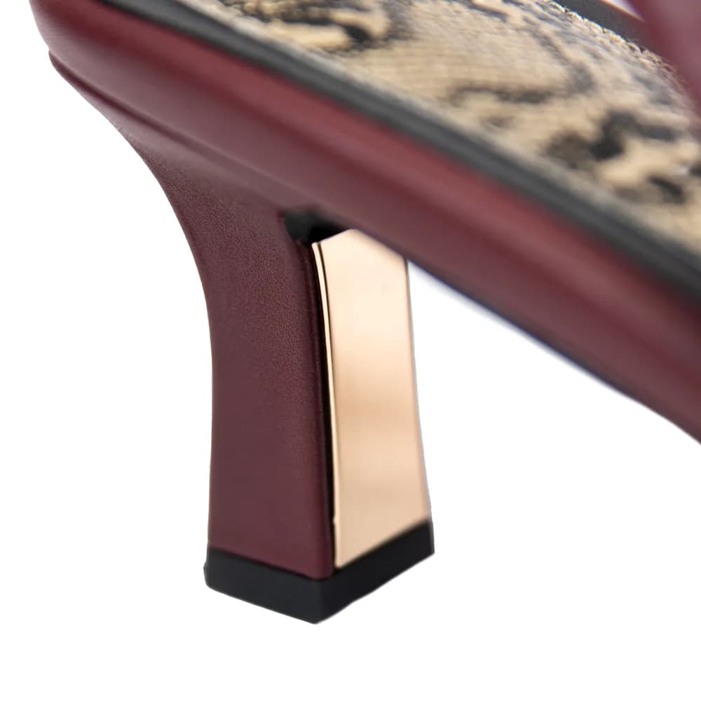 Gladys Women’s Heel - Closed Toe - 2.75" Gold Breast Heel - Slingback
