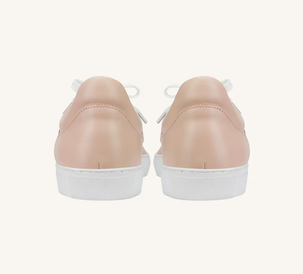 Gabby Leather Fashion Sneaker Built-In Arch Support Standard and Wide
