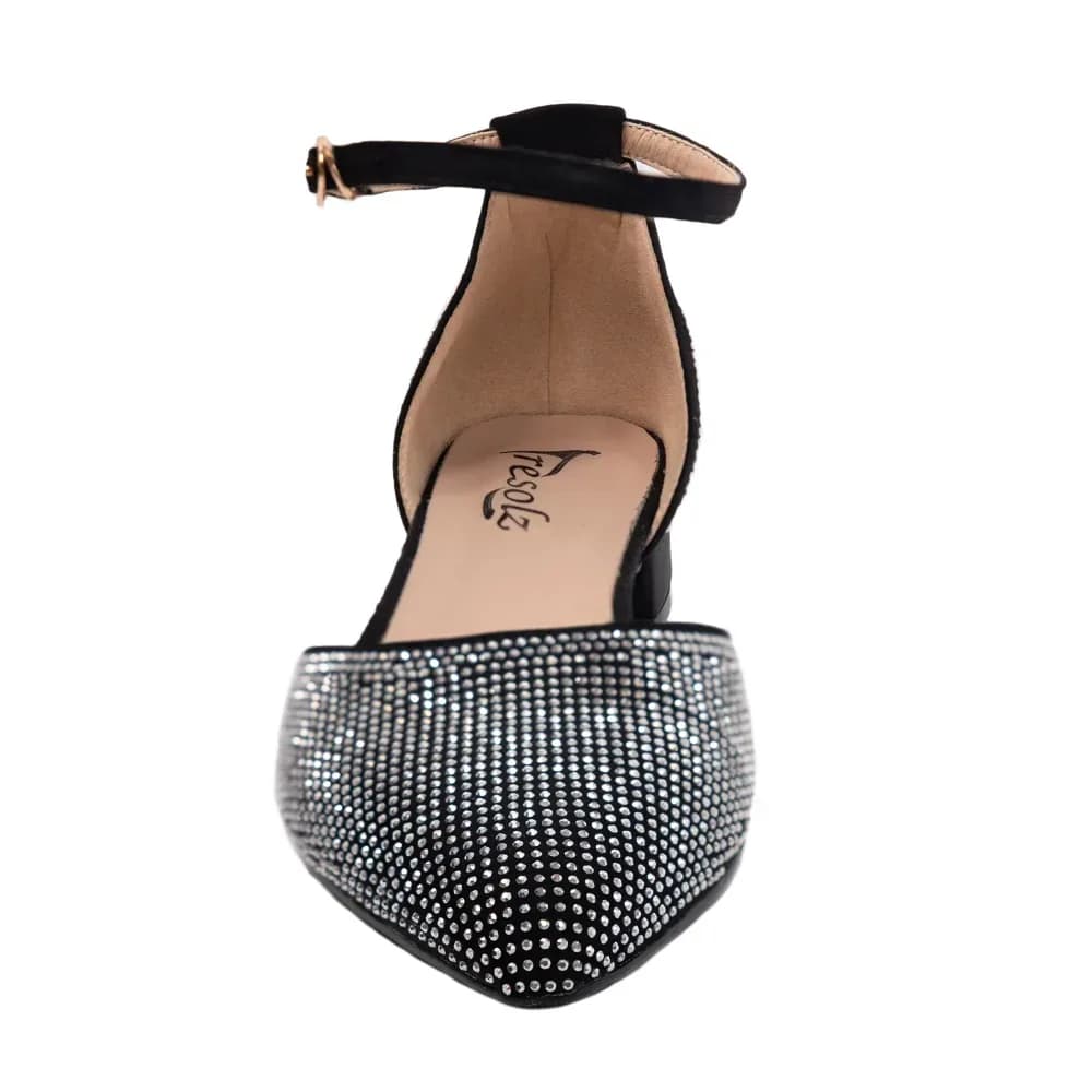 Debbie Women’s Dress Shoes - Rhinstone – 1" Heel