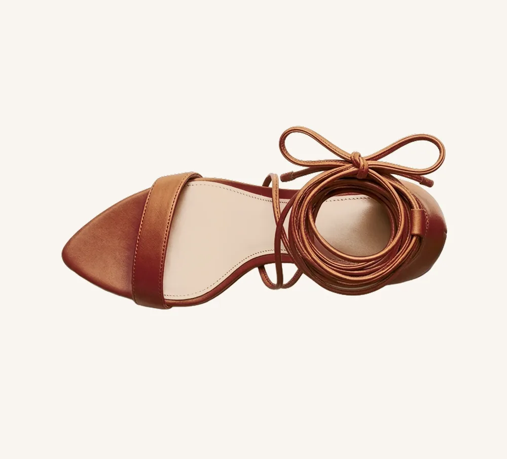 Claudine Vegan Strappy Sandal 3" Block Heel Standard and Wide