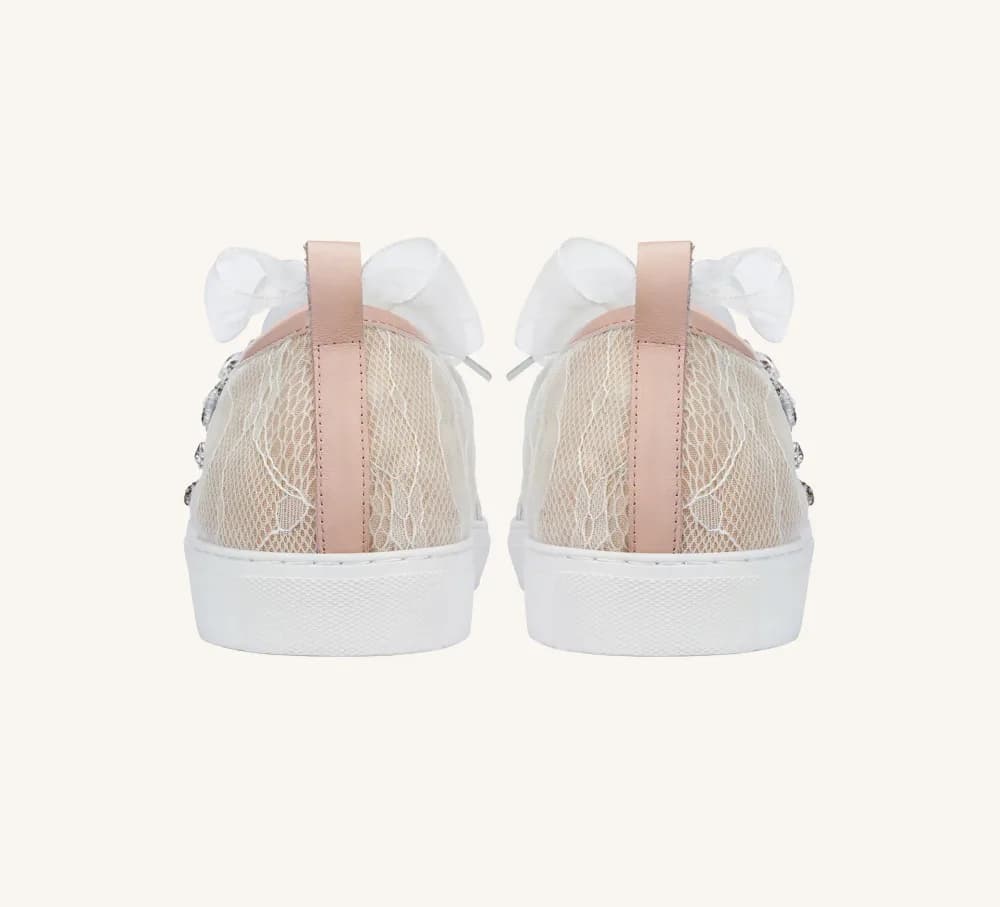 Hopey Leather Dress Sneaker Built-In Arch Support Standard and Wide