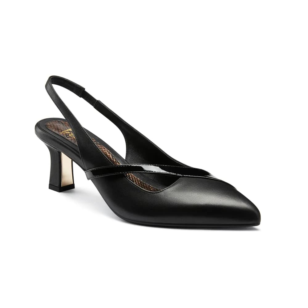 Gladys Women’s Heel - Closed Toe - 2.75" Gold Breast Heel - Slingback