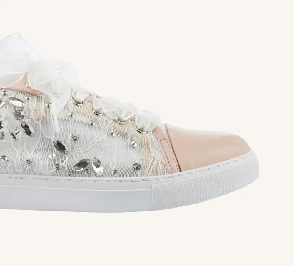 Hopey Leather Dress Sneaker Built-In Arch Support Standard and Wide