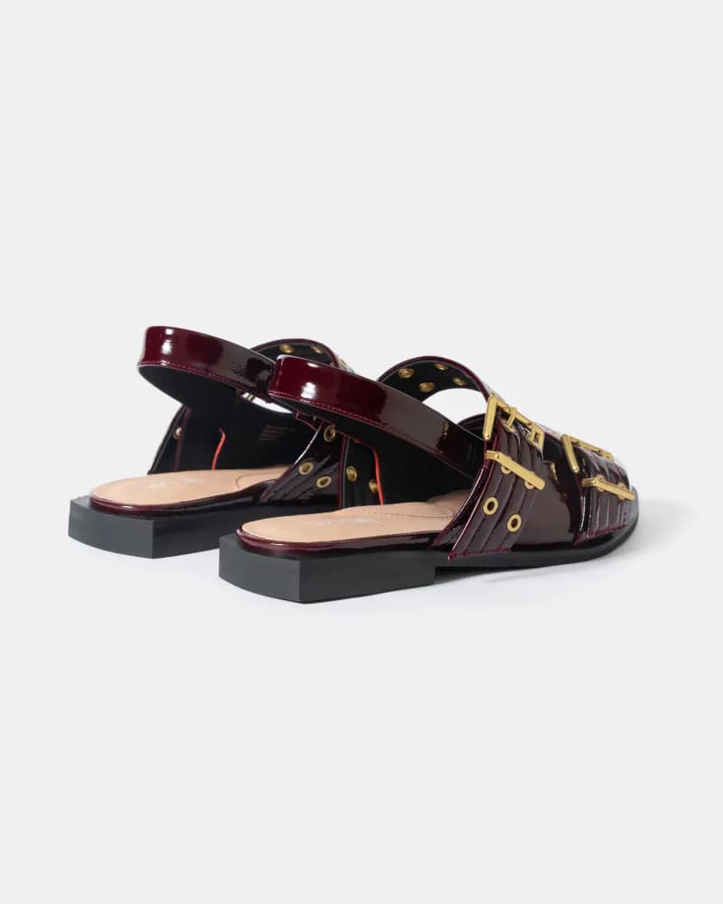 Blondie Pointy Toe Flat Slingback Mary Jane