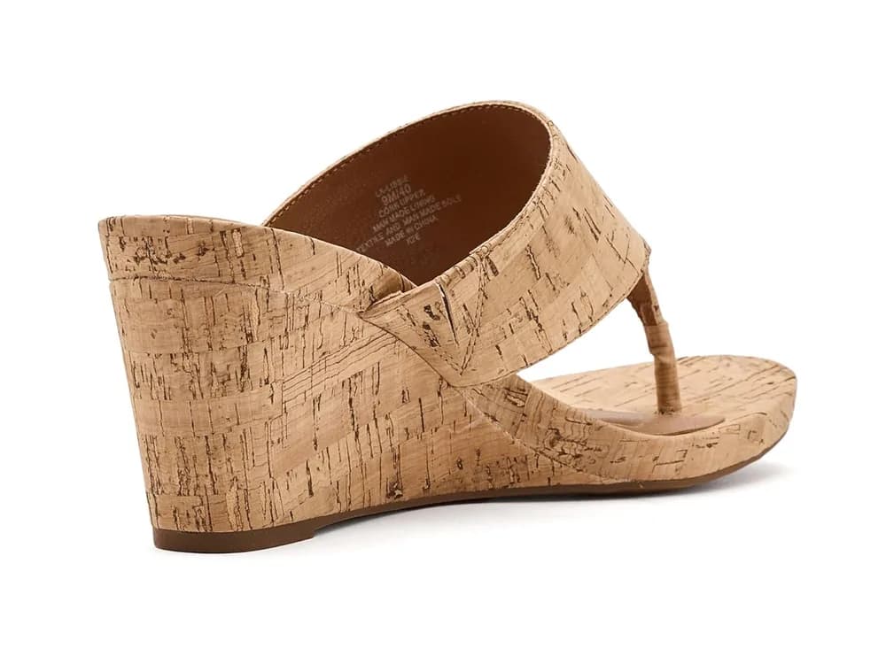 Libbie Wedge Thong Sandals