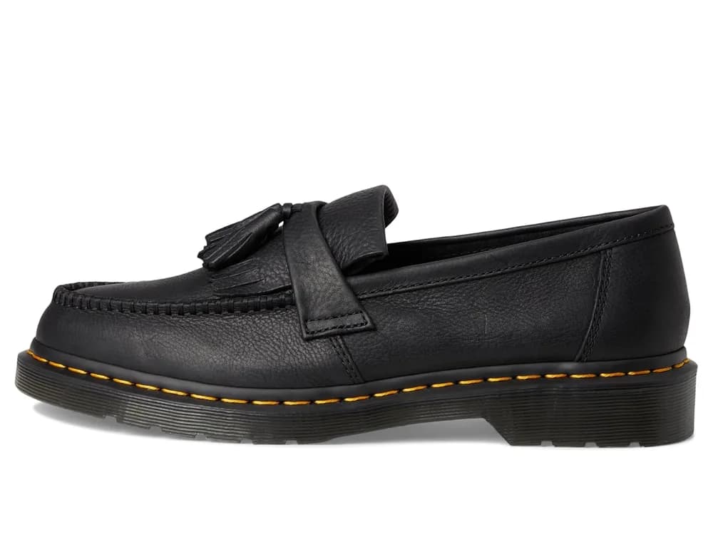 Adrian Yellow Stitch Leather Loafers