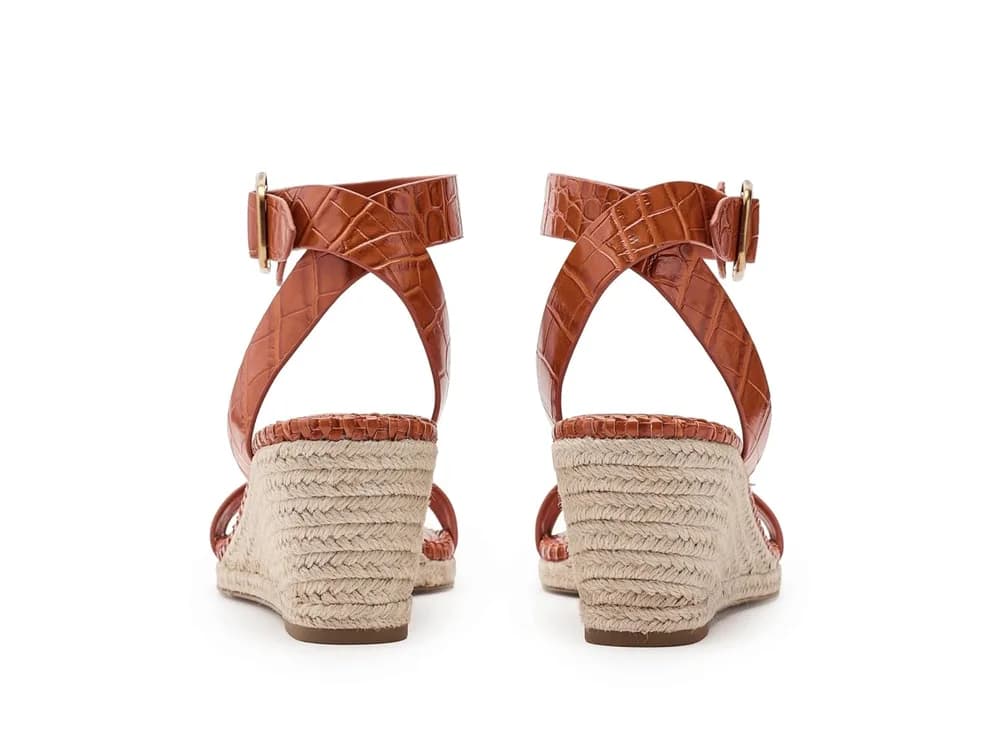 Fainel Ankle Strap Espadrille Wedge Sandals