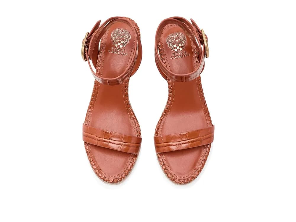 Fainel Ankle Strap Espadrille Wedge Sandals