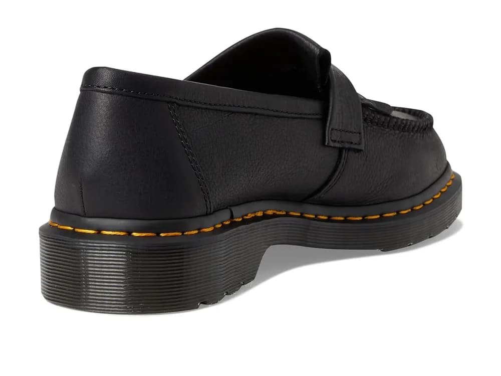 Adrian Yellow Stitch Leather Loafers