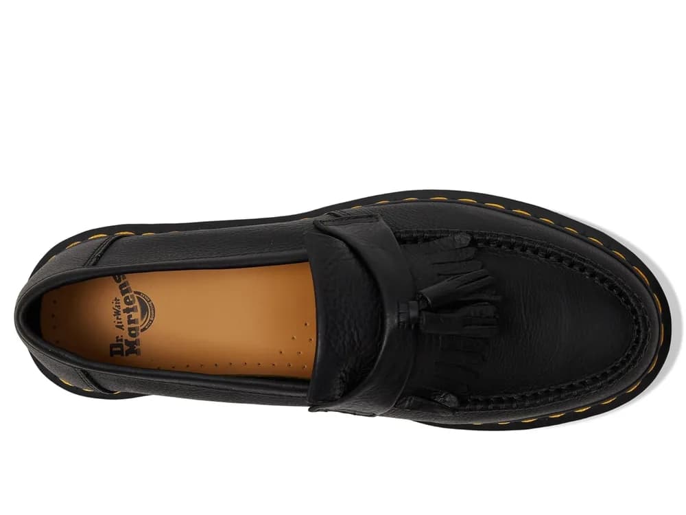 Adrian Yellow Stitch Leather Loafers