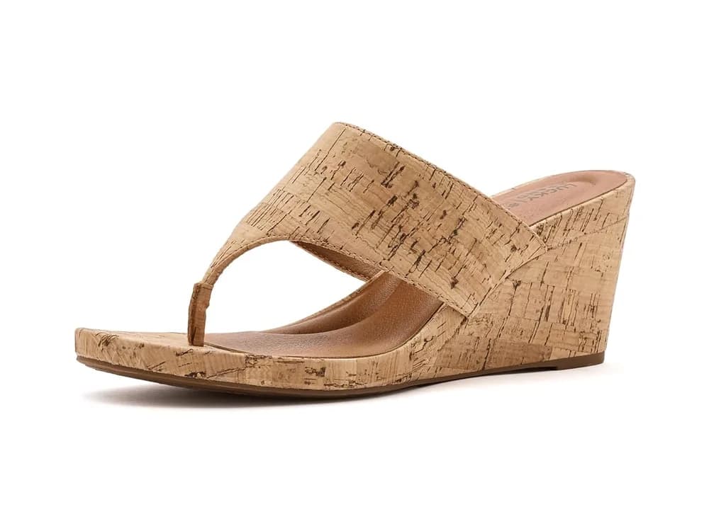 Libbie Wedge Thong Sandals